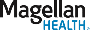 Magellan Health logo with black and blue text.