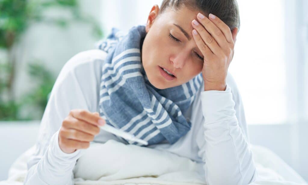 The hallmark symptom of Cotton Fever is sudden high fever, often reaching 101°F or higher.