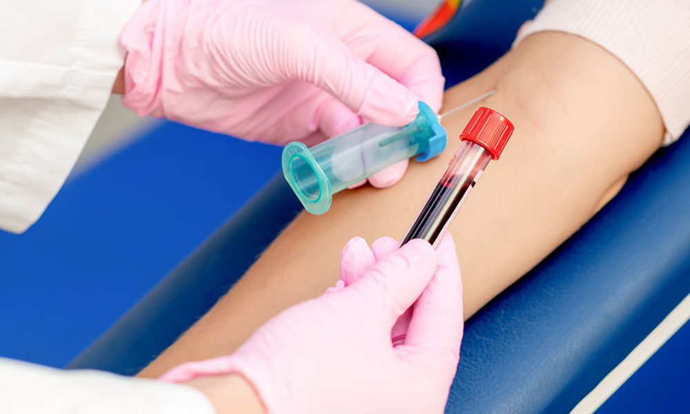 Blood test was used to detect the drug in your body